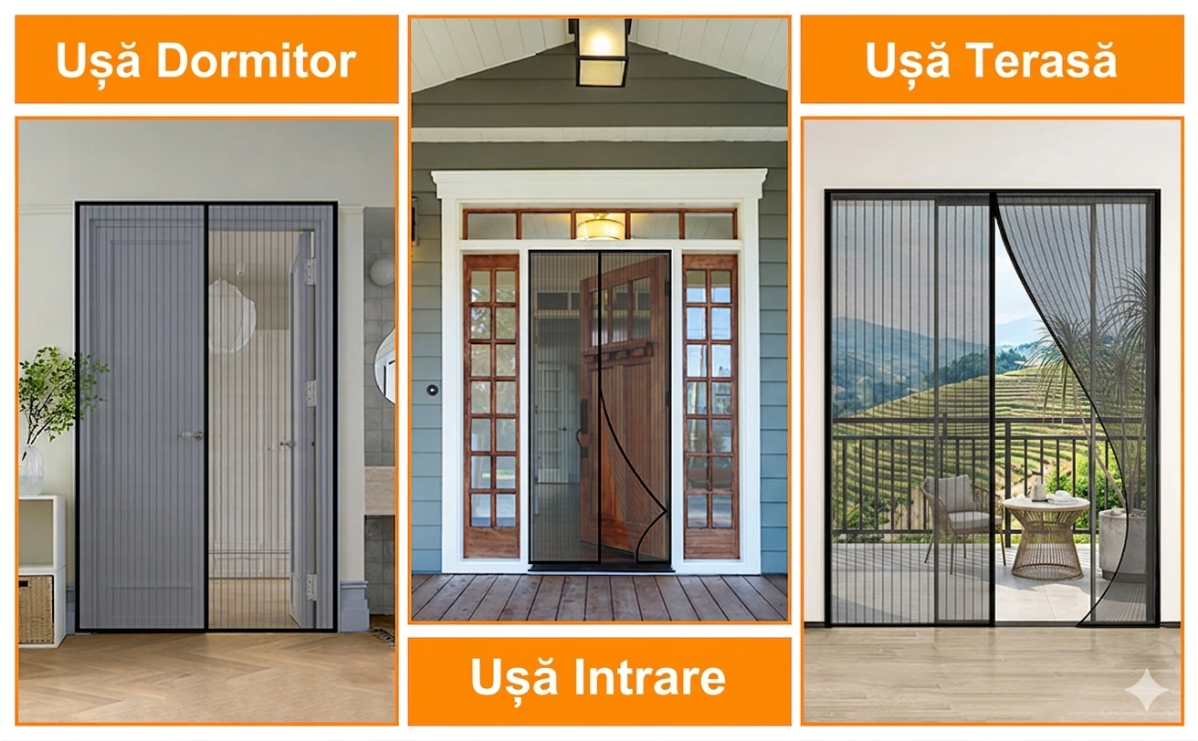Plasă Magnetică Anti-Insecte Premium - Set 1+1 GRATIS 🎁