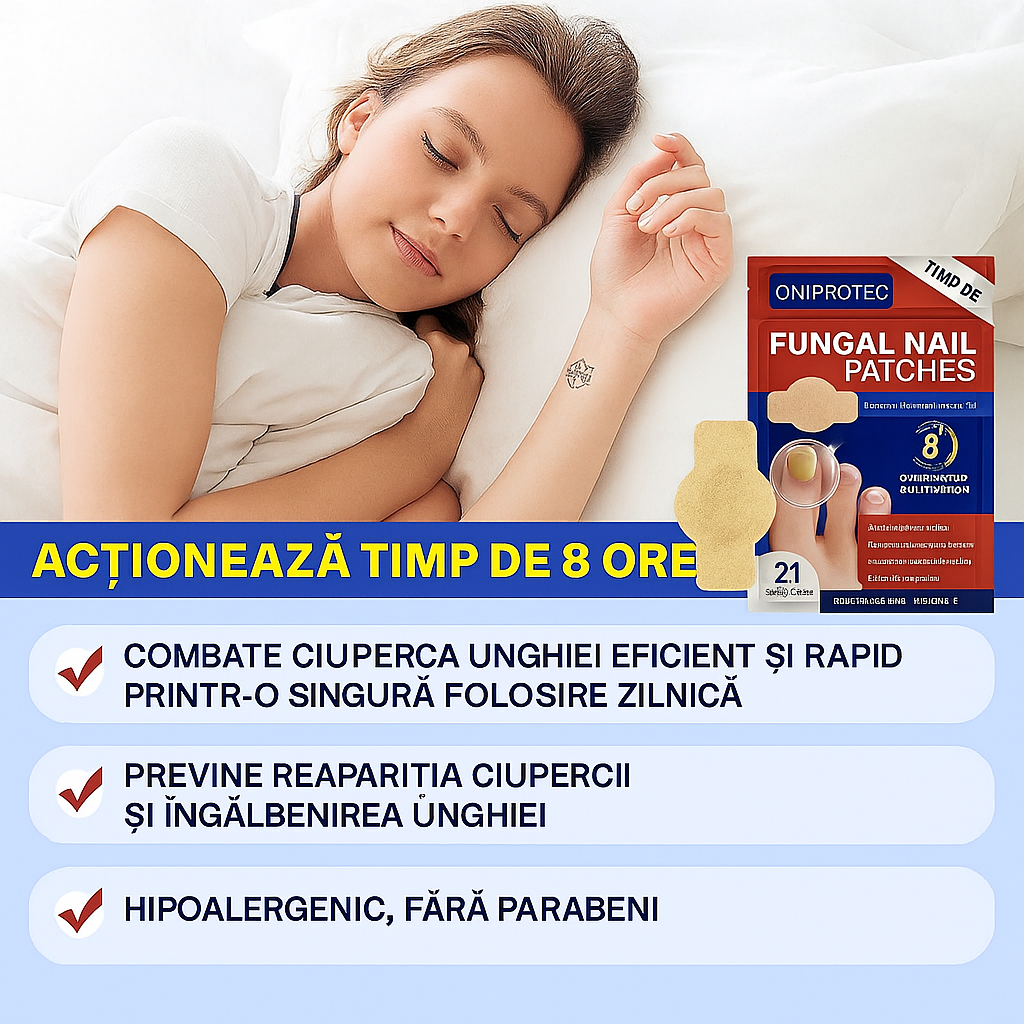Plasturi Oniprotec împotriva ciupercii unghiei