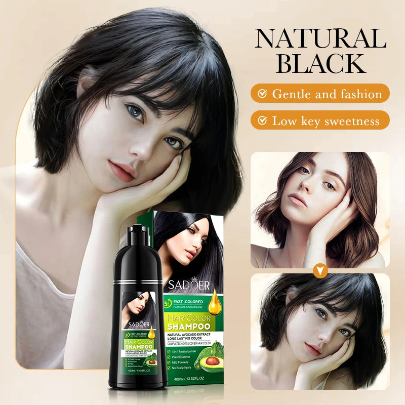 Șampon colorant pentru păr alb Sadoer